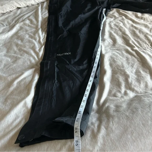 Marmot Men's PreCip Eco Full Zip Black Outerwear Rain Windbreaker Gorpcore Pants - Picture 12 of 14